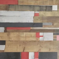 Bord 70 x 70 cm - Dina træmodel rødt træ Flerfärgad