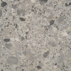 Bord 70 x 70 cm - model Bazila terrazzo cepp Grå