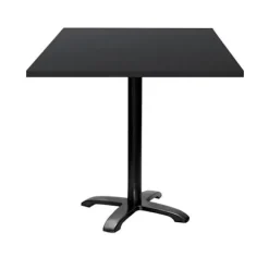 Bord 70 x 70 cm - model Bazila sort Svart