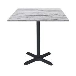 Bord 70 x 70 cm - model Dina islandsegetræ Vit