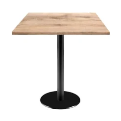 Bord 70 x 70 cm - Rom model naturligt garvetræ brun