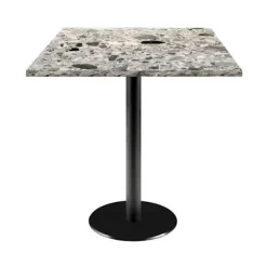 Bord 70 x 70 cm - Rome terrazzo cepp model Grå