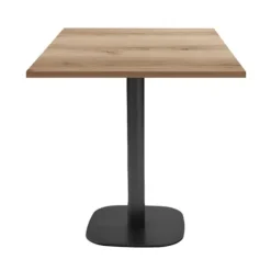 Bord 70 x 70 cm - Rund delano eg model brun