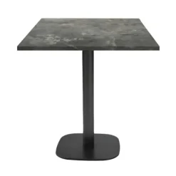 Bord 70 x 70 cm - Rund metalstensmodel Grå