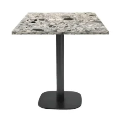 Bord 70 x 70 cm - Rund terrazzo cepp model Grå