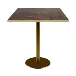 Bord 70 x 70 cm Rom bistro rust brun