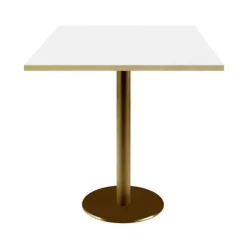 Bord 70 x 70 cm Rom hvid bistro Vit