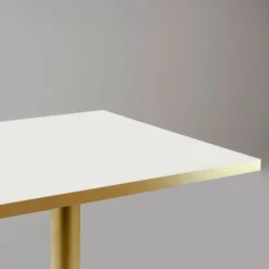 Bord 70 x 70 cm Rom hvid bistro Vit