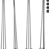 Bordben - 4 stk. - 30" - 76,2 cm - VEVOR - Hårnålemøbelben-FA-