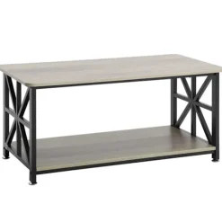 Bordlampe - DUOKU - KLLT-07 - Brun og Sort - 100 cm - Åben Opbevaring Brun + svart