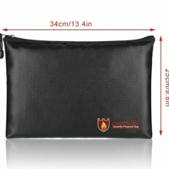 Brandsikker Dokumentmappe Pengekasse Brandsikker Vandtæt 34x25cm