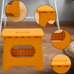Bærbar Foldeskammel til Udendørs Brug, Let og Robust Kompakt Foldesæde med Bærehåndtag, Let at Rengøre Sammenklappelig Skammel med Pladsbesparende Design yellow XL | Fyndiq