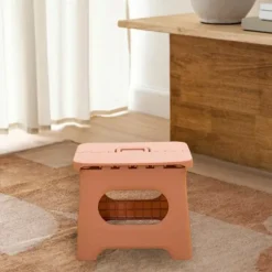 Bærbar Foldeskammel til Udendørs Brug, Let og Robust Kompakt Foldesæde med Bærehåndtag, Let at Rengøre Sammenklappelig Skammel med Pladsbesparende Design pink L | Fyndiq