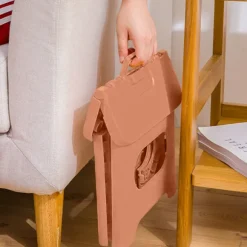 Bærbar Klapskammel til Udendørs Brug, Let og Robust Kompakt Klapsæde med Bærehåndtag, Let at Rengøre Sammenklappelig Skammel med Pladsbesparende Design pink L | Fyndiq