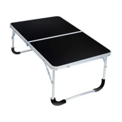 Bærbar Multifunktionel Bærbar Picnic Rack Laptop Bord til Udendørs Camping Sort
