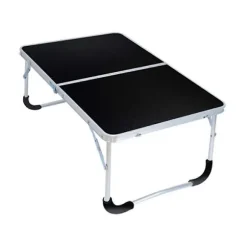 Bærbar Multifunktionel Bærbar Picnic Rack Laptop Bord til Udendørs Camping Sort