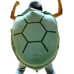 Bærbar skildpaddeskal pude Voksen kæmpeskildpadde kostume Sjovt påklædningsvægtet skildpaddeplys, stor skildpaddekropspude green*80cm