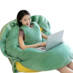 Bærbar skildpaddeskal pude voksen-kæmpe skildpadde kostume sjovt dress up vægtet skildpadde plys, stor skildpadde krop pude -a green*80cm