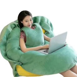 Bærbar skildpaddeskalspude Voksen kæmpeskildpadde kostume Sjovt påklædningsvægtet skildpaddeplys, stor skildpaddekropspude green*80cm