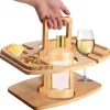 Bærbart picnicbord, trævinpicnicbord til udendørs brug