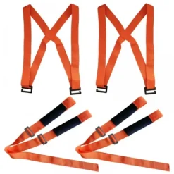 Bærestropper til flytning (orange), ergonomisk møbelbærestrop til nem løftning af tunge genstande