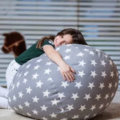 Børne Fyldt Dyr Opbevaring Bean Bag Stol Betræk 26 Tommer