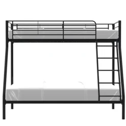 BRUCE Stapelsenge 3 pladser - 90/140 x 190 cm - Sort - I metal - Inklusive madrasbunde Svart