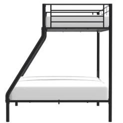BRUCE Stapelsenge 3 pladser - 90/140 x 190 cm - Sort - I metal - Inklusive madrasbunde Svart