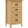 Buffet - Buffetbakke - Massivt fyrretræ - 4 skuffer - 46 x 35 x 80 cm