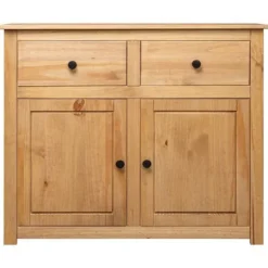 Buffet - Maison Exclusive - Massiv træ - 4 skuffer & 2 døre - 93 x 40 x 80 cm Assortiment Panama (färger och ådri