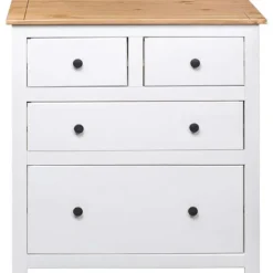 Buffet - Panama - Hvidlakeret - Massivt træ - 80 x 40 x 83 cm Vit