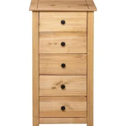 Buffet - Panama - Pin massiv - 5 skuffer - 46 x 40 x 89 cm