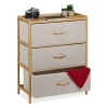 Bureau i bambus 3 skuffer