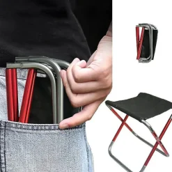 Camping Foldbar Stol Mini Udendørs Sammenklappelig Slacker Stole Sæde