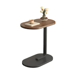 C-formet sidebord, 360° drejeligt og vippeligt C-formet endebord, laptop-stander sofabord til sofa/seng 45x30x60cm