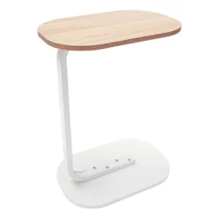 C-formet sidebord Fritstående sofabord - FX- Log White Log White