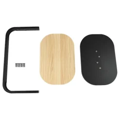 C-formet Sidebord Fritstående Sofabord Log Black