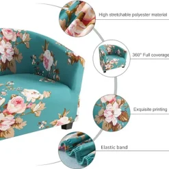 Clubstol Betræk Tub Stol Betræk Stretch Lænestol Betræk Sofa