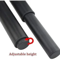 (25-42cm, sort) Sæt af 4 stærke justerbare metalmøbelben