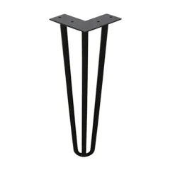 （20cm）4x Bordben hårnålsben Hårnålsben Stål bordben DIY Bordglider Udskiftelige bord