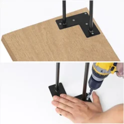 （20cm）4x Bordben hårnålsben Hårnålsben Stål bordben DIY Bordglider Udskiftelige bord