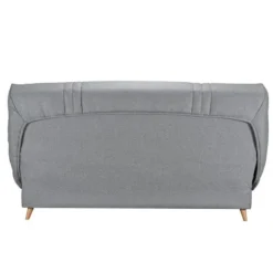 COMFORT BULTEX Clic clac 3 steder - Grå stof - Fremstillet i Frankrig - L 192 x D 95 x H 101 - MONA Lätt gis