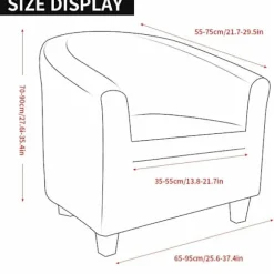 Convertible Armchair Slipcover Stretch Chesterfield Armchair Slip