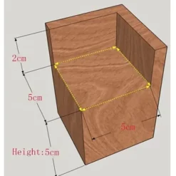 [COQQ] 4-pak Møbelhævere Træmøbelhævere, Skrivebords- og sengehævere Møbelløftefødder Ben op til til Skrivebord Bord Seng (Størrelse: 5x5x5cm)..