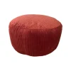 Corduroy Puf – Rund Gulvpude, Boho Stil