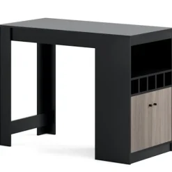 COSTWAY Barhjørnebord - Køkkenø med Åbne Rum Justerbar Hylde til Spisestue 120 x 60 x 91,5 cm