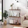 COSTWAY Industriel reol 3 etager - skridsikre puder, anti-vippeanordning, opbevaringshylde - 61x29,5x85,5 cm
