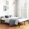 COSTWAY kingsize-seng 160 x 200 cm, Metal Platform Sengeramme, Base med Jern Lamel Support, Underseng Opbevaring