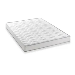 DEKO DREAM Memoflex Madrassæt 140 x 190 cm + boxspring - 5 zoner og memoryskum - 16 cm Vit