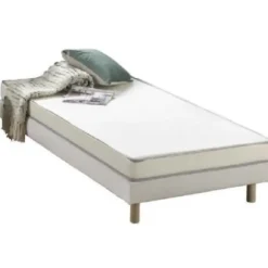 DEKO DREAM Skummadras 90 x 190 cm - Fast komfort - Tykkelse 12 cm - KIETOA Vit
